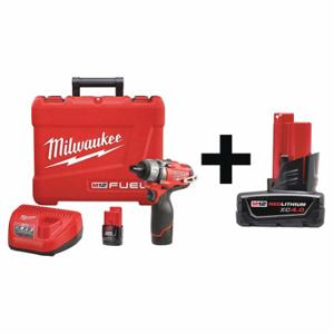 MILWAUKEE 2402-22, 48-11-2440 Cordless Screwdriver Kit, Brushless Motor, 2.0Ah, 12.0, T, M12 Fuel | CP2JUK 7DZ05