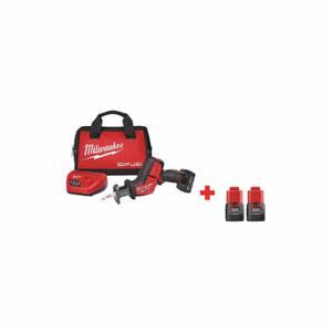 MILWAUKEE 2520-21XC, 48-11-2411 Reciprocating Saw Kit, 5/8 Inch Stroke Length, 3000 Max. Strokes Per Minute, Straight | CT3NJD 326UP8