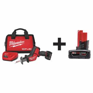 MILWAUKEE 2520-21XC, 48-11-2440 Reciprocating Saw Kit, 5/8 Inch Stroke Length, 3000 Max. Strokes Per Minute, Straight | CT3NJC 7DX82