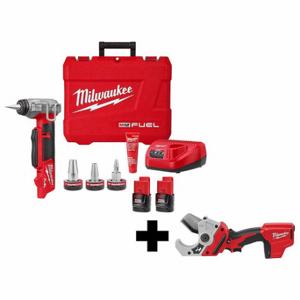 MILWAUKEE 2532-22, 2470-20 Expander Kit, 12VDC Volt, 2 Tools, Blow Molded Case, M12 | CP2LMR 384NN4