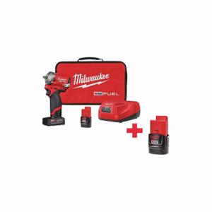 MILWAUKEE 2554-22, 48-11-2420 Impact Wrench, 3/8 Inch Square Drive Size, 250 ft-lb Fastening Torque | CT3MBJ 643F62