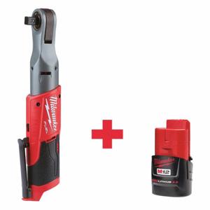 MILWAUKEE 2558-20, 48-11-2420 Ratchet, 60 Ft-Lb Fastening Torque, 175 Rpm Free Speed, 1 5/8 Inch Head Width | CT3HZE 508V70