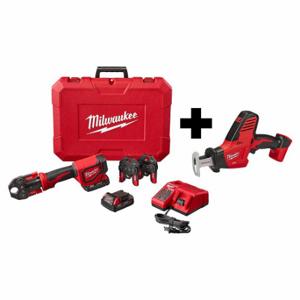 MILWAUKEE 2674-22C, 2625-20 Press Tool Kit And Hackzall, 18V DC Volt, 2 Tools, Carrying Case, Press Tool, M18 Fuel | CP2LNX 377PF8