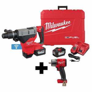 MILWAUKEE 2718-22HD, 2962-20 Tool Combination Kit, 18V DC Volt, 2 Tools, 1-3/4 Inch SDS Max Rotary Hammer 380 RPM | CP2LLY 382ZE5