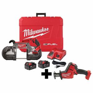 MILWAUKEE 2729-22, 2719-20 Bandsägen-Set, 18 VDC Volt, 2 Werkzeuge, Bandsäge/Säbelsäge | CP2LEA 384NU2