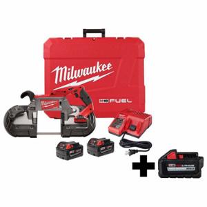 MILWAUKEE 2729-22, 48-11-1865 Band Saw Kit, 44 7/8 Inch Blade Length, 5 Inch x 5 in, 0 to 380, Brushless Motor | CP2JRK 384NU4