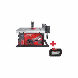MILWAUKEE 2736-21HD, 48-11-1812 Table Saw Kit, 8 1/4 Inch Blade Dia, 24 1/2 Inch Max. Cut Width RigHeight of Blade, 6 | CT3HBJ 508V44