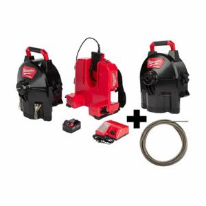 MILWAUKEE 2775B-211, 47-53-2775, 48-53-2775 Drain Gun Kit, Drum, Cable, Cordless, Switch Pack, M18, For 1 1/4 Inch To 4 Inch Pipe | CT3JTL 380FL2