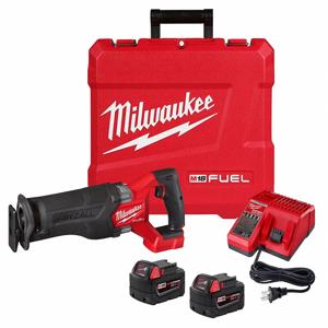 MILWAUKEE 2821-22 Reciprocating Saw Kit, Full-Size, 1 1/4 Inch Stroke Length, 3000 Max. Strokes Per Minute | CH6JGE 60YT10