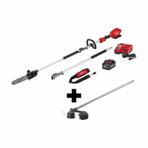 MILWAUKEE 2825-21PS, 49-16-2717 Pole Saw Kit And String Tri mmer Attachment, Battery, 13 Inch Size | CV3FMQ 380FN3