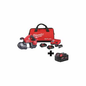 MILWAUKEE 2829-22, 48-11-1850 Band Saw Kit, 35 3/8 Inch Blade Length, 3 1/4 Inch x 3 1/4 in, 0 to 540, Brushless Motor | CP2JRG 349AH8