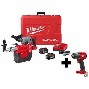 MILWAUKEE 2914-22DE, 2962-20 Rotary Hammer Kit, 18V DC Volt, 2 Tools, Rotary Hammer, Blow Molded Case | CP2LEZ 384NV2