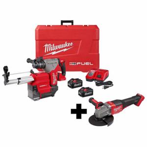 MILWAUKEE 2915-22DE, 2980-20 Rotary Hammer Kit, 18V DC Volt, 2 Tools, Rotary Hammer, Blow Molded Case | CP2LFE 384NV0