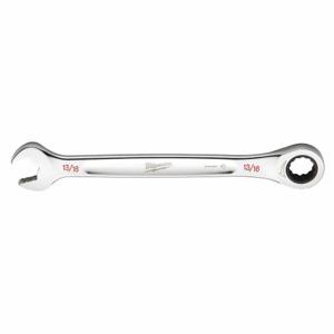 MILWAUKEE 45-96-9226 Ratcheting Combination Wrench, Chrome Vanadium Steel, Chrome, 13/16 Inch Head Size, Std | CT3NDN 60RJ30