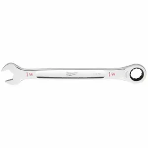 MILWAUKEE 45-96-9238 Combination Wrench, Chrome, 1 1/4 Inch Head Size, 16 7/8 Inch Overall Length | CT3HVT 801AD9