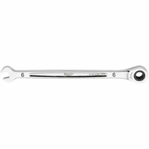 MILWAUKEE 45-96-9306 Combination Wrench, Steel, Chrome, 6 mm Head Size, 5 Inch Length | CT3HWB 801AE0