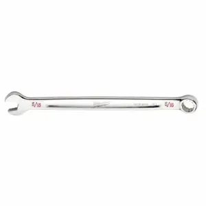 MILWAUKEE 45-96-9410 Combination Wrench, Chrome Vanadium Steel, Chrome, 5/16 Inch Head Size, 5 1/2 Inch Length | CT3HUH 60RJ51