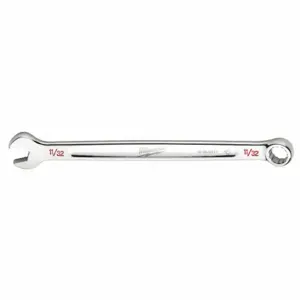 MILWAUKEE 45-96-9411 Combination Wrench, Chrome Vanadium Steel, Chrome, 11/32 Inch Head Size, 5 7/8 Inch Length | CT3HTC 60RJ52