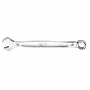 MILWAUKEE 45-96-9416 Combination Wrench, Chrome Vanadium Steel, Chrome, 1/2 Inch Head Size, 7 Inch Length | CT3HRT 60RJ55