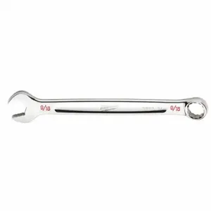 MILWAUKEE 45-96-9418 Combination Wrench, Chrome Vanadium Steel, Chrome, 9/16 Inch Head Size, 7 3/8 Inch Length | CT3HUX 60RJ56