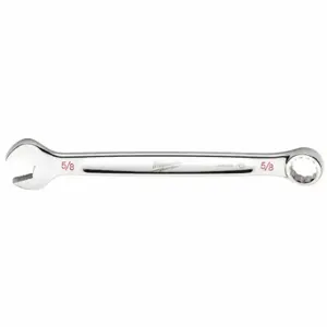 MILWAUKEE 45-96-9420 Combination Wrench, Chrome Vanadium Steel, Chrome, 5/8 Inch Head Size, 8 1/4 Inch Length | CT3HUL 60RJ57