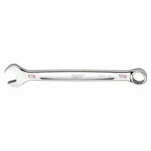 MILWAUKEE 45-96-9422 Combination Wrench, Chrome Vanadium Steel, Chrome, 11/16 Inch Head Size, 8 3/4 Inch Length | CT3HTA 60RJ58