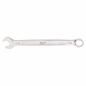MILWAUKEE 45-96-9434 Combination Wrench, Chrome, 1 1/16 Inch Head Size, 14 3/8 Inch Overall Length | CT3HVA 801AE8