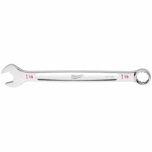 MILWAUKEE 45-96-9436 Combination Wrench, Chrome, 1 1/8 Inch Head Size, 15 3/8 Inch Overall Length | CT3HVD 801AE9