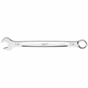 MILWAUKEE 45-96-9438 Combination Wrench, Chrome, 1 1/4 Inch Head Size, 16 7/8 Inch Overall Length | CT3HVC 801AF0