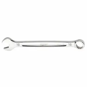 MILWAUKEE 45-96-9516 Combination Wrench, Chrome Vanadium Steel, Chrome, 16 mm Head Size, 8 1/4 Inch Length | CT3HTR 60RJ72