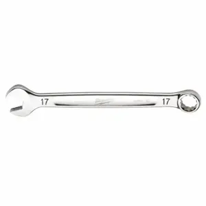 MILWAUKEE 45-96-9517 Combination Wrench, Chrome Vanadium Steel, Chrome, 17 mm Head Size, 8 3/4 Inch Length | CT3HTU 60RJ73