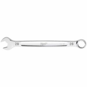 MILWAUKEE 45-96-9528 Combination Wrench, Chrome, 28 mm Head Size, 14 3/8 Inch Overall Length | CT3HVK 801AG0