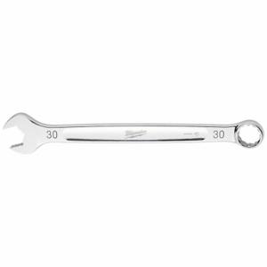 MILWAUKEE 45-96-9530 Combination Wrench, Chrome, 30 mm Head Size, 15 3/8 Inch Overall Length | CT3HVM 801AG2