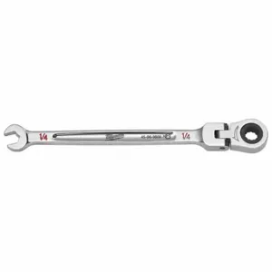 MILWAUKEE 45-96-9808 Combination Wrench, Chrome Vanadium Steel, Chrome, 1/4 Inch Head Size, 1/2 Inch Length | CT3HRU 798HL2