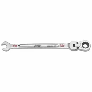 MILWAUKEE 45-96-9809 Combination Wrench, Chrome Vanadium Steel, Chrome, 9/32 Inch Head Size, 5/8 Inch Length | CT3HUZ 798HL3