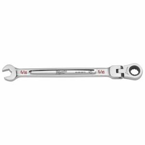 MILWAUKEE 45-96-9810 Combination Wrench, Chrome Vanadium Steel, Chrome, 5/16 Inch Head Size, 5/8 Inch Length | CT3HUJ 798HL4