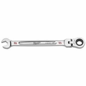 MILWAUKEE 45-96-9812 Combination Wrench, Chrome Vanadium Steel, Chrome, 3/8 Inch Head Size, 7/8 Inch Length | CT3HWG 798HL6