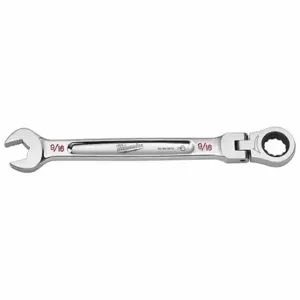 MILWAUKEE 45-96-9815 Combination Wrench, Chrome Vanadium Steel, Chrome, 9/16 Inch Head Size, 1/4 Inch Length | CT3HUW 798HL9