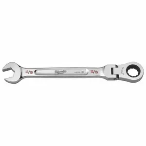 MILWAUKEE 45-96-9819 Combination Wrench, Chrome Vanadium Steel, Chrome, 13/16 Inch Head Size, 1 3/4 Inch Length | CT3HTH 798HM3