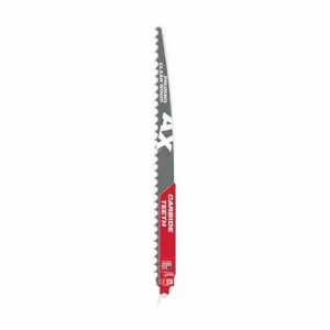 MILWAUKEE 48-00-5233 Reciprocating Saw Blade, 3 Teeth Per Inch, 12 Inch Blade Length, 1 Inch Height | CT3NFW 60RG50