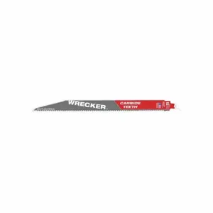 MILWAUKEE 48-00-5243 Reciprocating Saw Blade, 6 Teeth Per Inch, 12 Inch Blade Length, 1 Inch Height | CT3NGM 60RG56