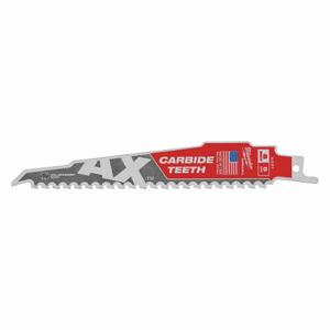 MILWAUKEE 48-00-5521 Reciprocating Saw Blade, 5 Teeth Per Inch, 6 Inch Blade Length, 1 Inch Height | CT3NGF 54FH97