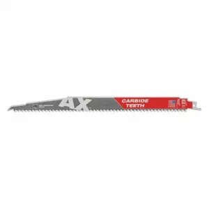 MILWAUKEE 48-00-5527 Reciprocating Saw Blade, 5 Teeth Per Inch, 12 Inch Blade Length, 1 Inch Height | CT3NGE 54FH99