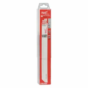 MILWAUKEE 48-01-6189 Reciprocating Saw Blade, 18 Teeth Per Inch, 12 Inch Blade Length, 3/4 Inch Height, 50 PK | CT3NFU 1BV36