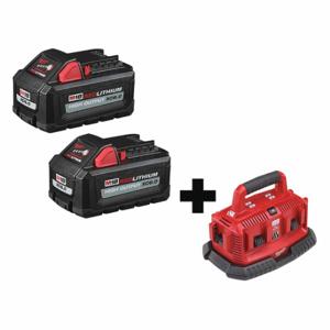 MILWAUKEE 48-11-1862, 48-59-1806 Battery, Milwaukee, M18 REDLITHIUM, Li-Ion, Charger Included, 2 Batteries Included, 6 Ah | CT3GZJ 349VG9