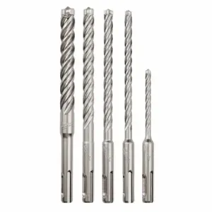 MILWAUKEE 48-20-7498 Sds-Plus Drill Bit Kit, 3/16 X 1/4 X 5/16 X 3/8 X 1/2 Inch Drill Bit Size | CT3JYW 785XZ7