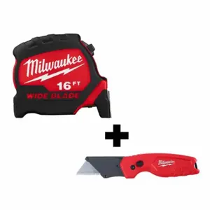 MILWAUKEE 48-22-0216, 48-22-1500 Tape Measure, 2 Total Pcs, Cutting Tools/Measuring and Testing Tools, SAE | CP4LWT 359WJ4