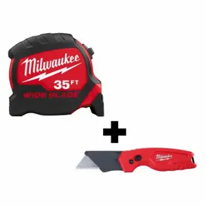 MILWAUKEE 48-22-0235, 48-22-1500 Tape Measure, 2 Total Pcs, Cutting Tools/Measuring and Testing Tools, SAE, 1 Cutting Tools | CP4LWX 359WJ8