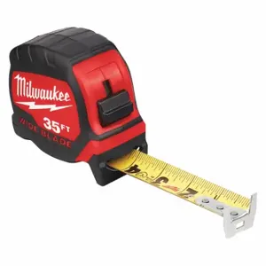 MILWAUKEE 48-22-0235 Tape Measure, 35 ft Blade Length, 1 5/16 Inch Blade Width, in/ft, Closed, ABS Plastic | CT3PQK 55ED62