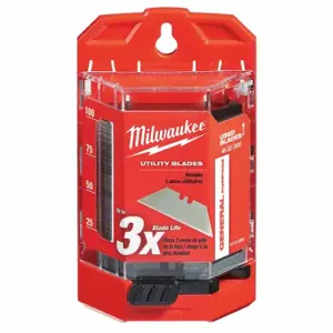 MILWAUKEE 48-22-1900 Utility Blade, 3/4 Inch Blade Width, 0.03125 Inch Blade Thickness | CT3PXJ 22UY26